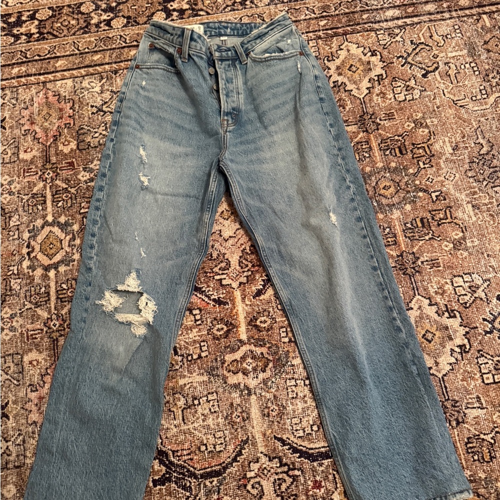 Abercrombie & Fitch Light Blue High Rise Jeans